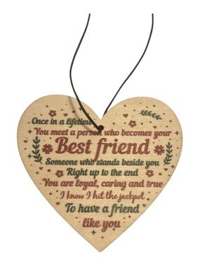 Best friend wooden ornament.